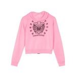 Chrome Hearts Girls Zip-Up Pink Hoodie