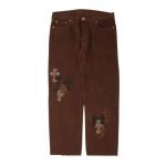 Chrome Hearts NYFW Leopard Levi’s Cross Patch Jeans