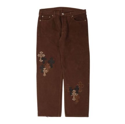 Chrome Hearts NYFW Leopard Levi’s Cross Patch Jeans