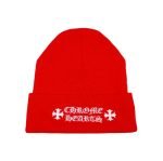 Chrome Hearts Logo Beanie – Red
