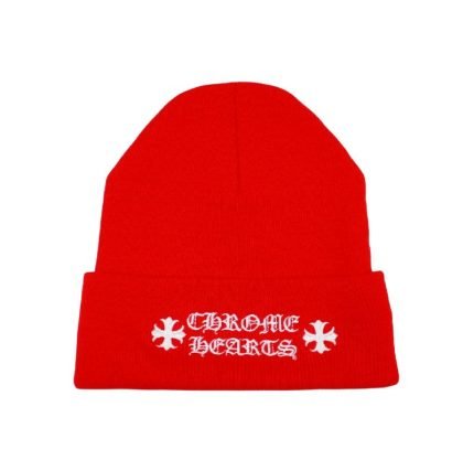 Chrome Hearts Logo Beanie – Red