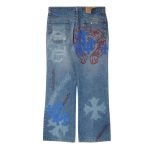 Chrome Hearts Levi’s Stencil Cross Patch Jeans