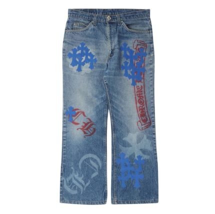 Chrome Hearts Levi’s Stencil Cross Patch Jeans