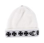 Chrome Hearts Big Daddy Cashmere Beanie – White