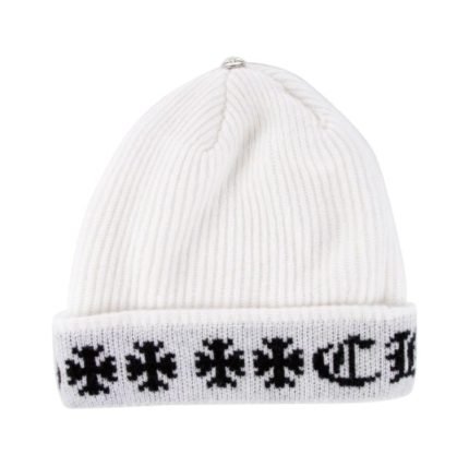 Chrome Hearts Big Daddy Cashmere Beanie – White
