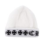 Chrome Hearts Big Daddy Cashmere Beanie – White