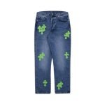 Firmranch Applique Cross Chrome Hearts Pants