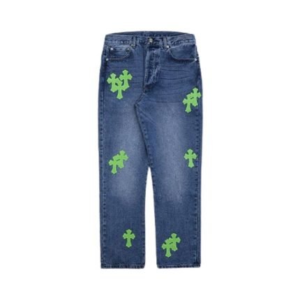 Firmranch Applique Cross Chrome Hearts Pants