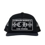 Chrome Hearts CH Hollywood Trucker Hat – Black/Black
