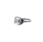 Butterfly Cross Cocktail Ring