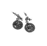 Cross Angel Medallion Earring