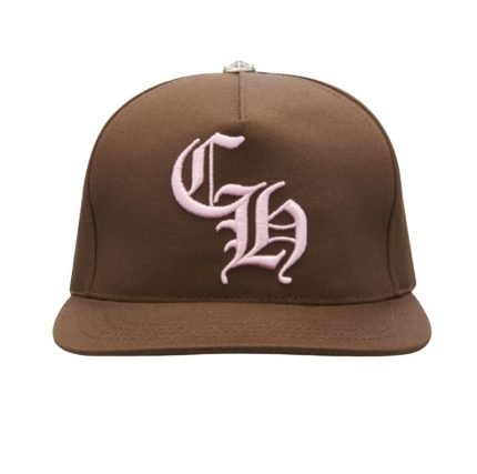 Chrome Hearts CH Baseball Hat – Brown/Pink