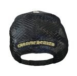 Chrome Hearts CH Hollywood Corduroy Trucker Hat – Black/Gold