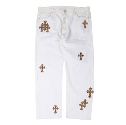 Chrome Hearts Levi’s Leopard Cross Patch Jeans