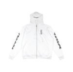 Chrome Hearts Vertical Logo FU Hood Zip Up Hoodie