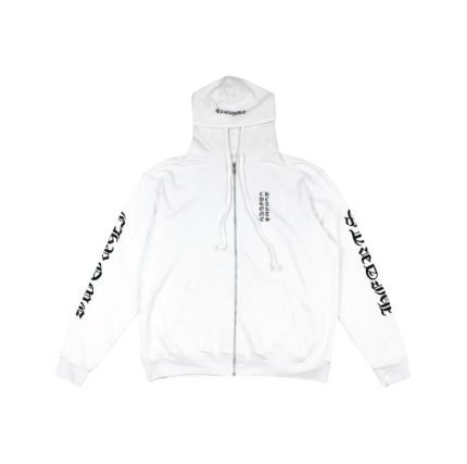 Chrome Hearts Vertical Logo FU Hood Zip Up Hoodie