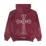 Chrome Hearts x Drake Certified Chrome Hand Dyed Hoodie Red