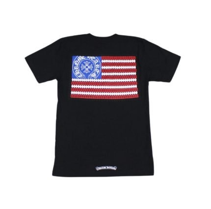 Chrome Hearts American Flag Black T-Shirt