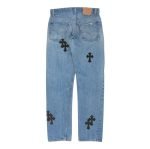 Chrome Hearts Levi’s Cross Patch Jeans – Blue