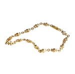 22K Gold Tiny E CH Plus Bracelet