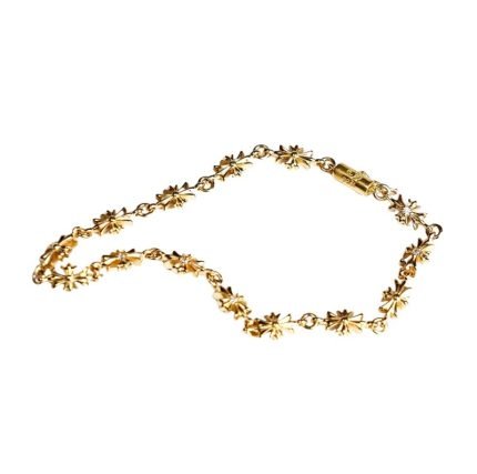 22K Gold Tiny E CH Plus Bracelet