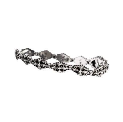 Babyfat Cross Fleur Pattern Bracelet