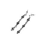 3 Drop Cross Earring