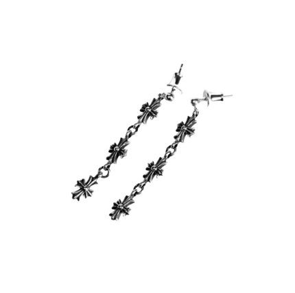 3 Drop Cross Earring