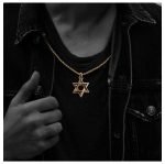 22K Gold Star of David Pendant