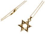 22K Gold Star of David Pendant