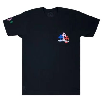 Chrome Hearts Cross Cemetery Tee Black/Multicolor
