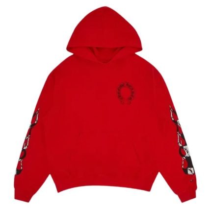 Chrome Hearts x Matty Boy Flames Hoodie Red