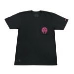 Chrome Hearts Pink Horseshoe Pocket T-Shirt Black