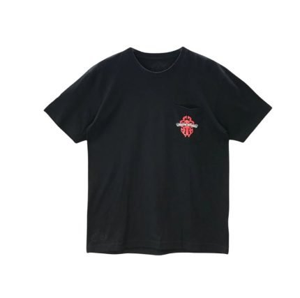 Chrome Hearts Red Horseshoe Logo Long Sleeve T-shirt