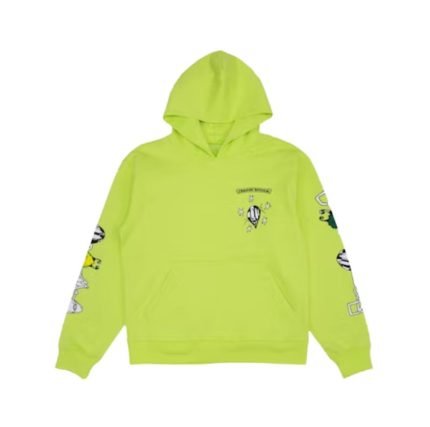 Chrome Hearts Matty Boy Link Hoodie Lime Green