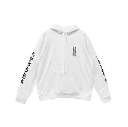 Chrome Hearts Vertical White Hoodie