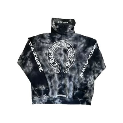 Chrome Hearts Horseshoe Hoodie Black Tie Dye