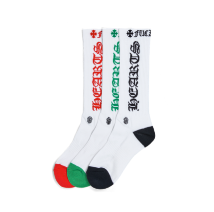 Chrome Hearts Red, Green & Black Socks
