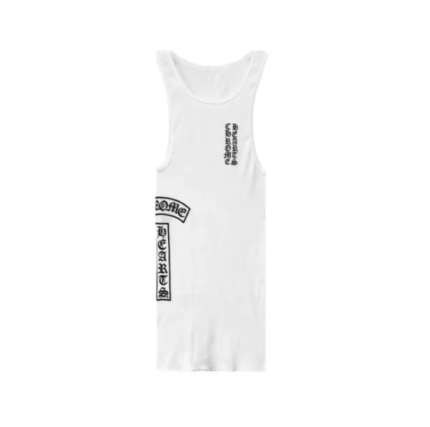 Chrome Hearts Rib Tank Top White
