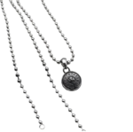 Chrome Hearts Coin Pendant Ball Chain Necklace