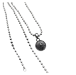 Chrome Hearts Coin Pendant Ball Chain Necklace