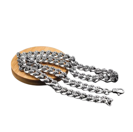 Chrome Hearts Cross Curb Chain Necklace