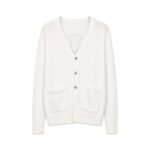 Chrome Hearts Leather Cross Motif Knit Cardigan