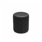 Chrome Hearts Black Cross Leather Ottoman