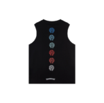 Chrome Hearts Multi-Color Horseshoe Black Tank Top