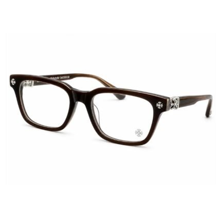 Chrome Hearts Dark Brown Square Glasses