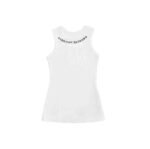 Chrome Hearts Black Logo White Ribbed Tank Top