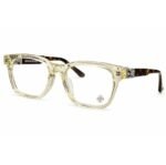 Chrome Hearts Clear Crystal Square Glasses