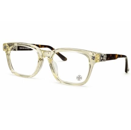 Chrome Hearts Clear Crystal Square Glasses