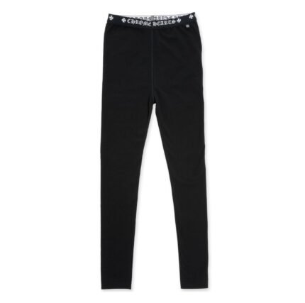 Chrome Hearts Black Cotton Leggings